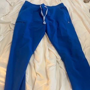 Figs Royal Blue Yola Scrub Pants size large